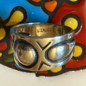 Native American Sterling 
Silver Ring Sz 7.25